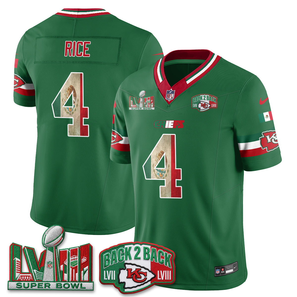 KC Mexico Edition Vapor Jersey - Stitched