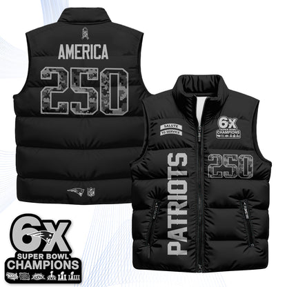 NE 2026 Salute to Service Puffer Vest - Printed