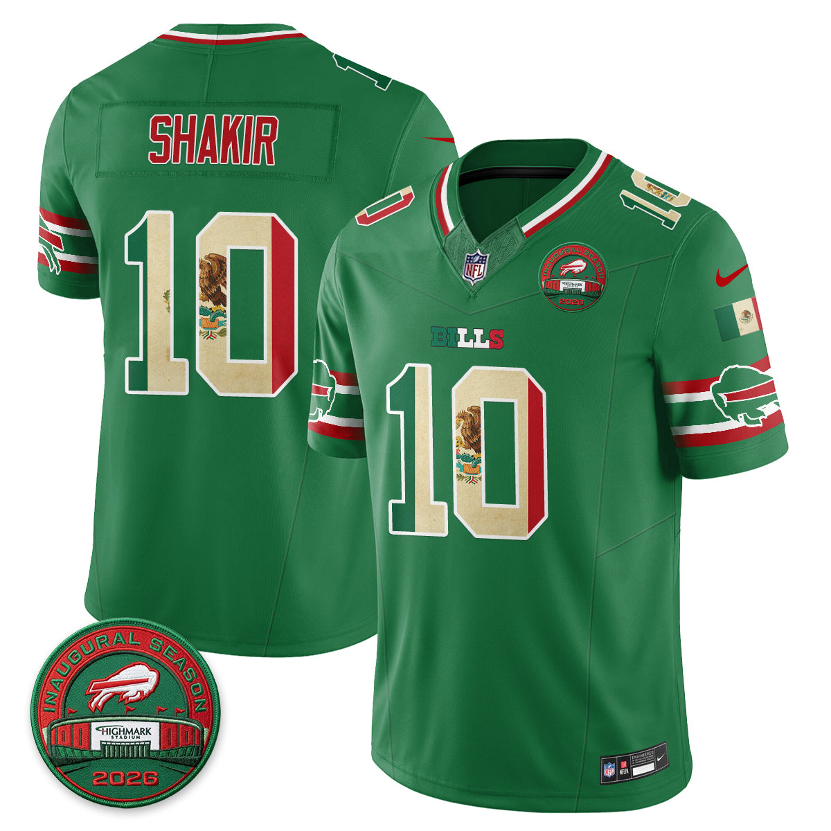 Buffalo Bills Mexico Edition Vapor Jersey - Stitched