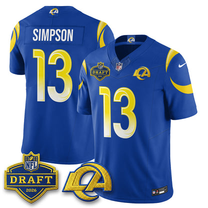 LAR 2026 NFL Draft Jersey - All Stitched