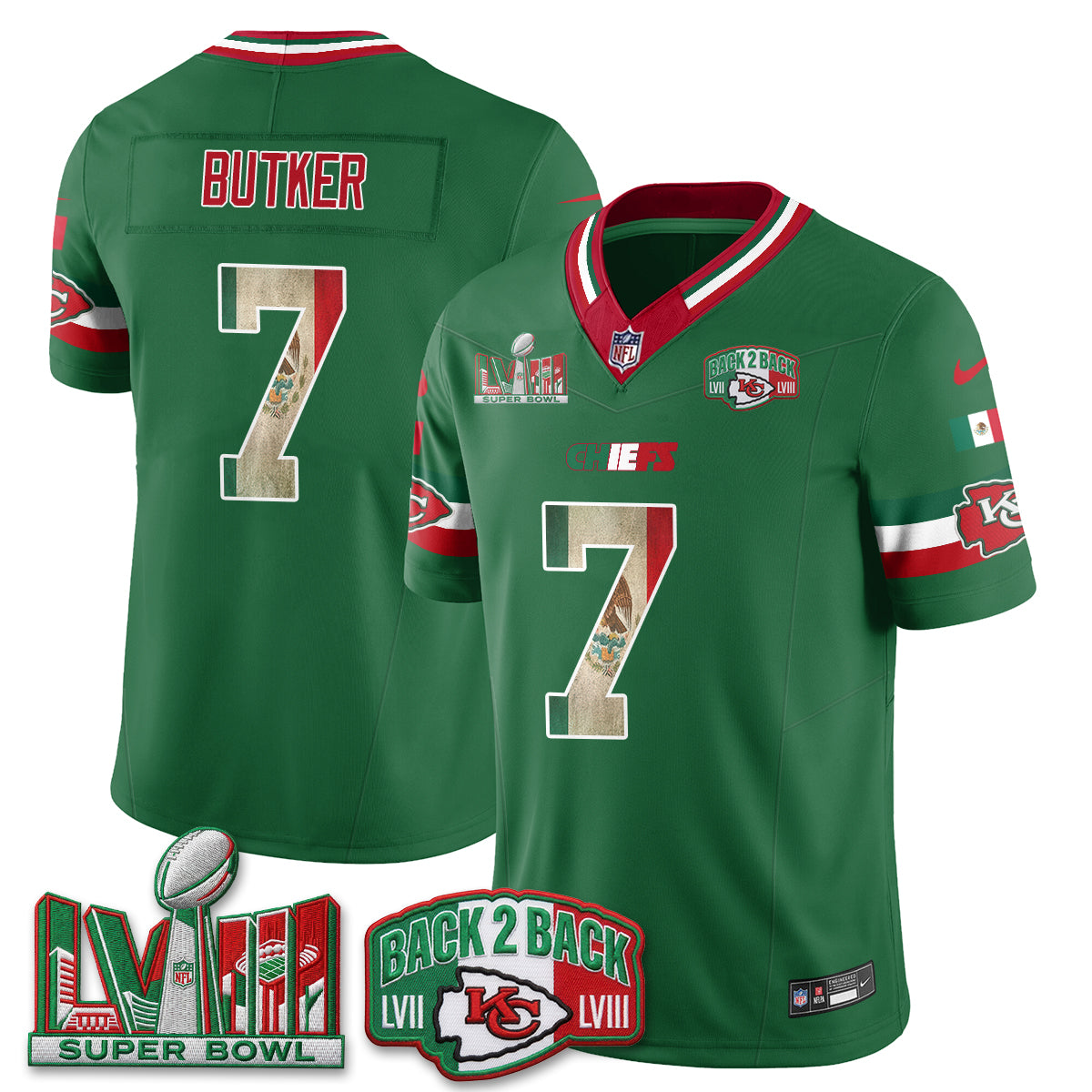 KC Mexico Edition Vapor Jersey - Stitched
