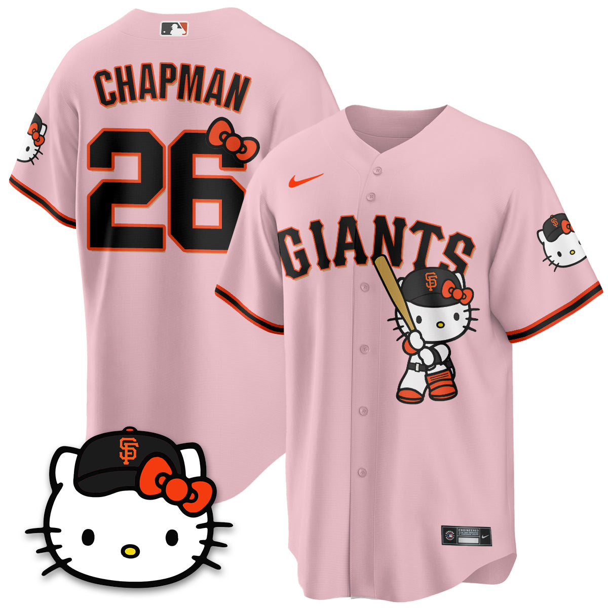 San Francisco Giants x Meow KT Vapor Jersey - Stitched