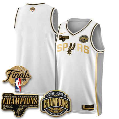 SAS 2026 NBA Western Conference Champions Vapor Special Edition Jersey - Stitched (1)