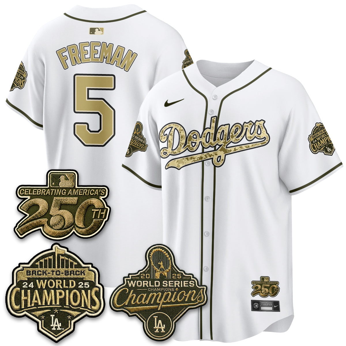 LAD Military Appreciation Game Day Jersey -All Stitched