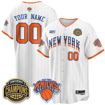 NYK 2026 NBA Finals Vapor City Edition Custom Jersey V2- Stitched