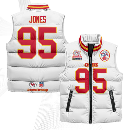 KC 4X Champs Gold Edition Puffer Vest - Printed