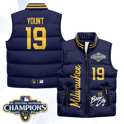 Milwaukee Brewers "Brew City" Puffer Vest V2 - Printed