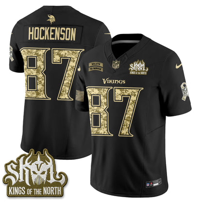 Minnesota Vikings 2026 Salute to Service V2 Vapor Jersey - Stitched