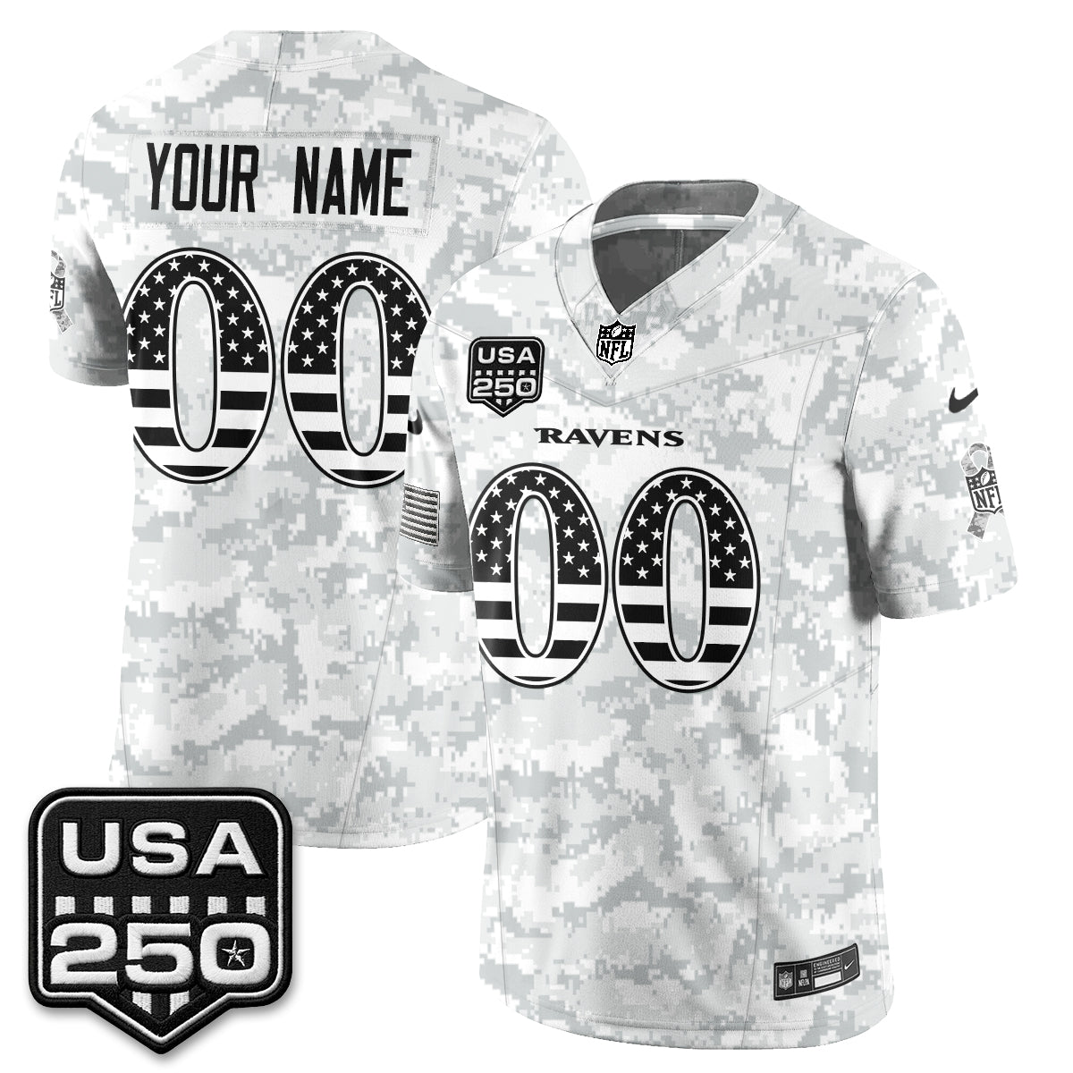 BAL 2026 Salute to Service Vapor Custom Jersey - Stitched