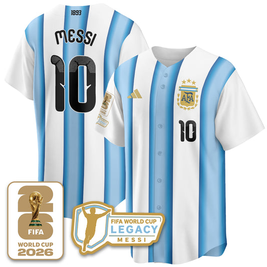Argentina Soccer National Team x Baseball Vapor Limited Jersey - Stitched