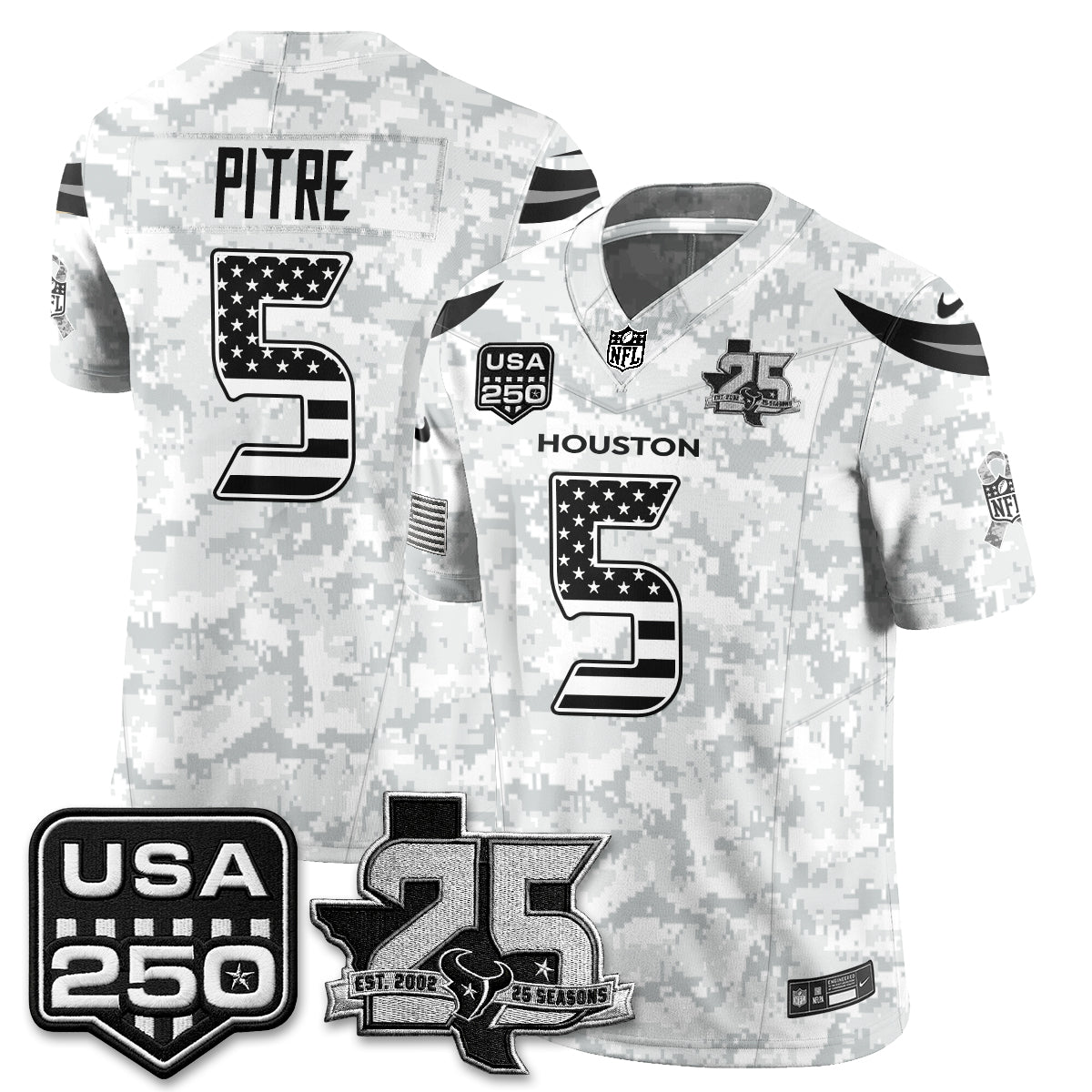 HOU 2026 Salute to Service Edition Vapor Jersey - Stitched