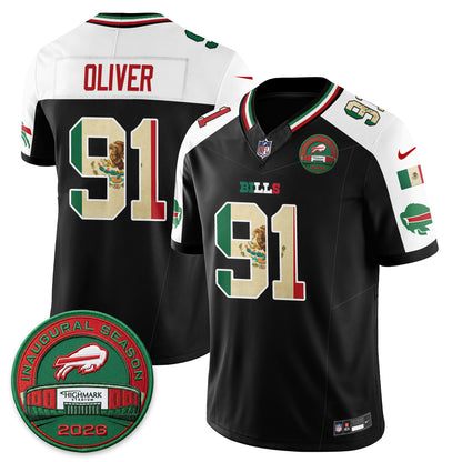 Buffalo Bills Mexico Edition Vapor Jersey - Stitched
