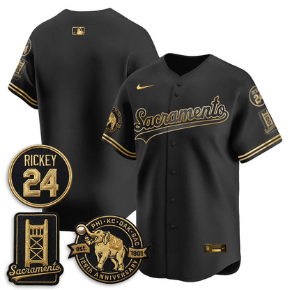OAK 2026 Alternate Sacramento 125 Years Limited Vapor Gold Edition Jersey - All Stitched