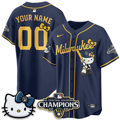 MIL NL Central Champs x Meow KT Vapor Custom Jersey - Stitched