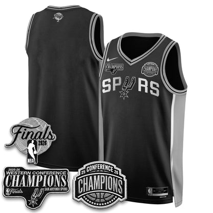 SAS 2026 NBA Western Conference Champions Vapor Special Edition Jersey - Stitched (1)