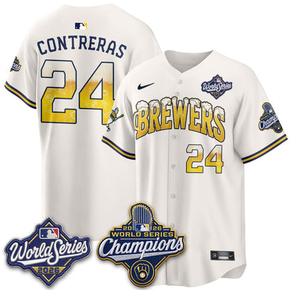 MIL "Pitcher & Pint" 2026 WS Champions Vapor Jersey - Stitched (#32 Tiktok)