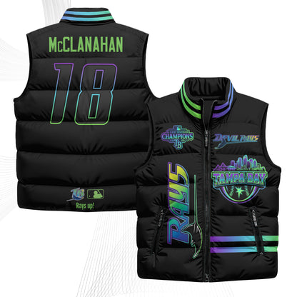 Tampa Bay Rays "Devil Rays" Puffer Vest - Printed