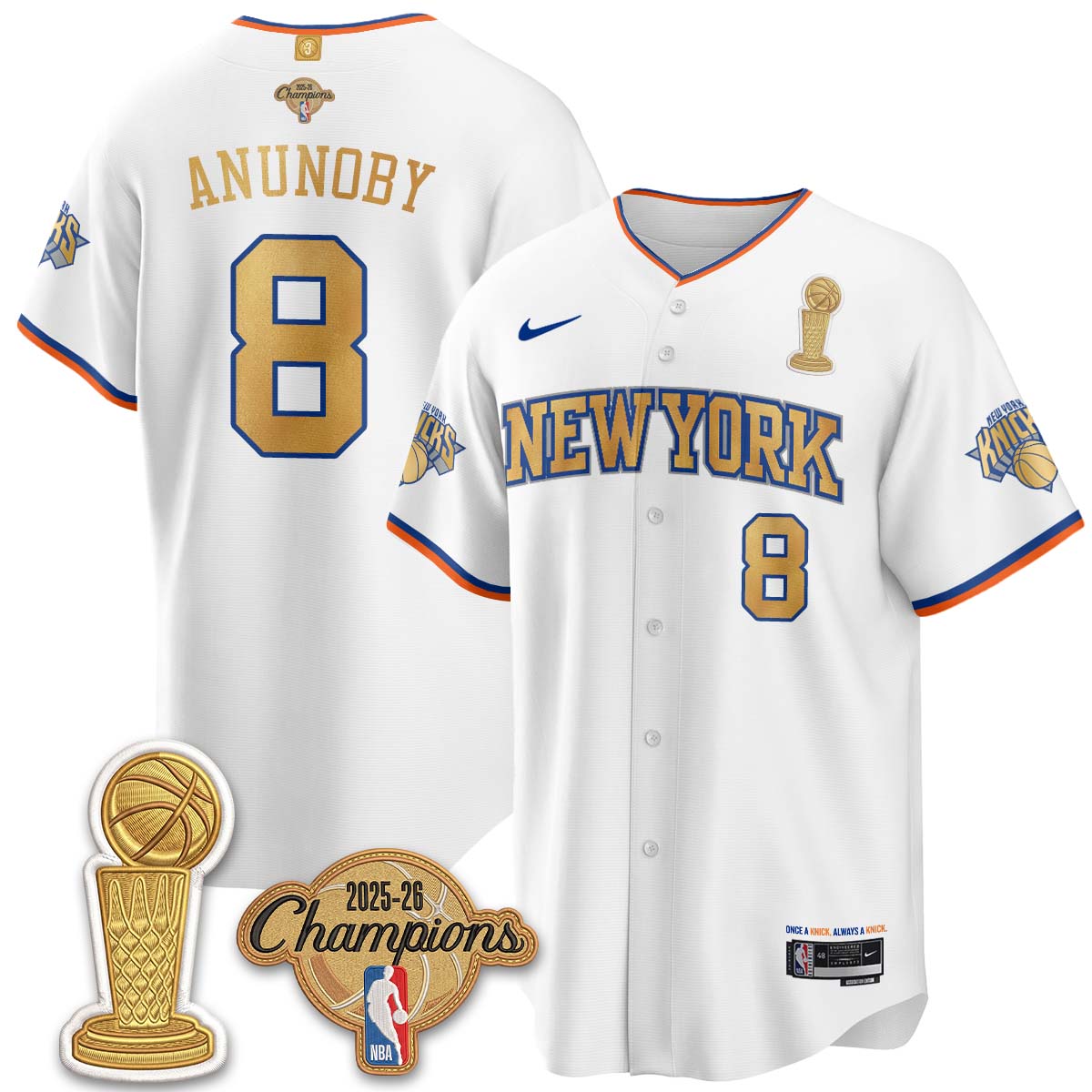 NYK Champions Night Baseball City 25/26 Jersey - Stitched