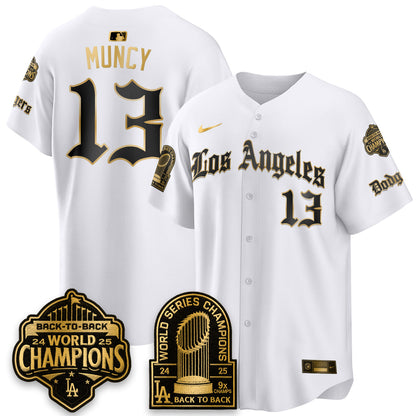 LAD WS Champions Back 2 Back Patch Vapor Premier Limited Gothic Gold Edition Jersey - All Stitched