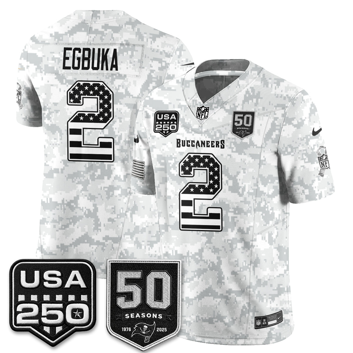 TB 2026 Salute to Service Edition Vapor Jersey - Stitched (Tiktok)