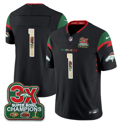 DEN 3X Champs Mexico Edition Vapor Jersey - Stitched