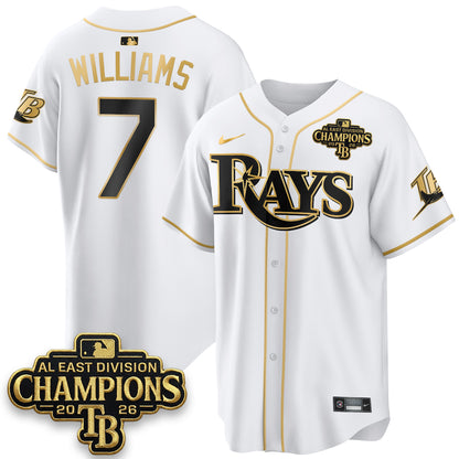 TB 2026 AL East Champs Gold Edition Vapor Jersey - Stitched
