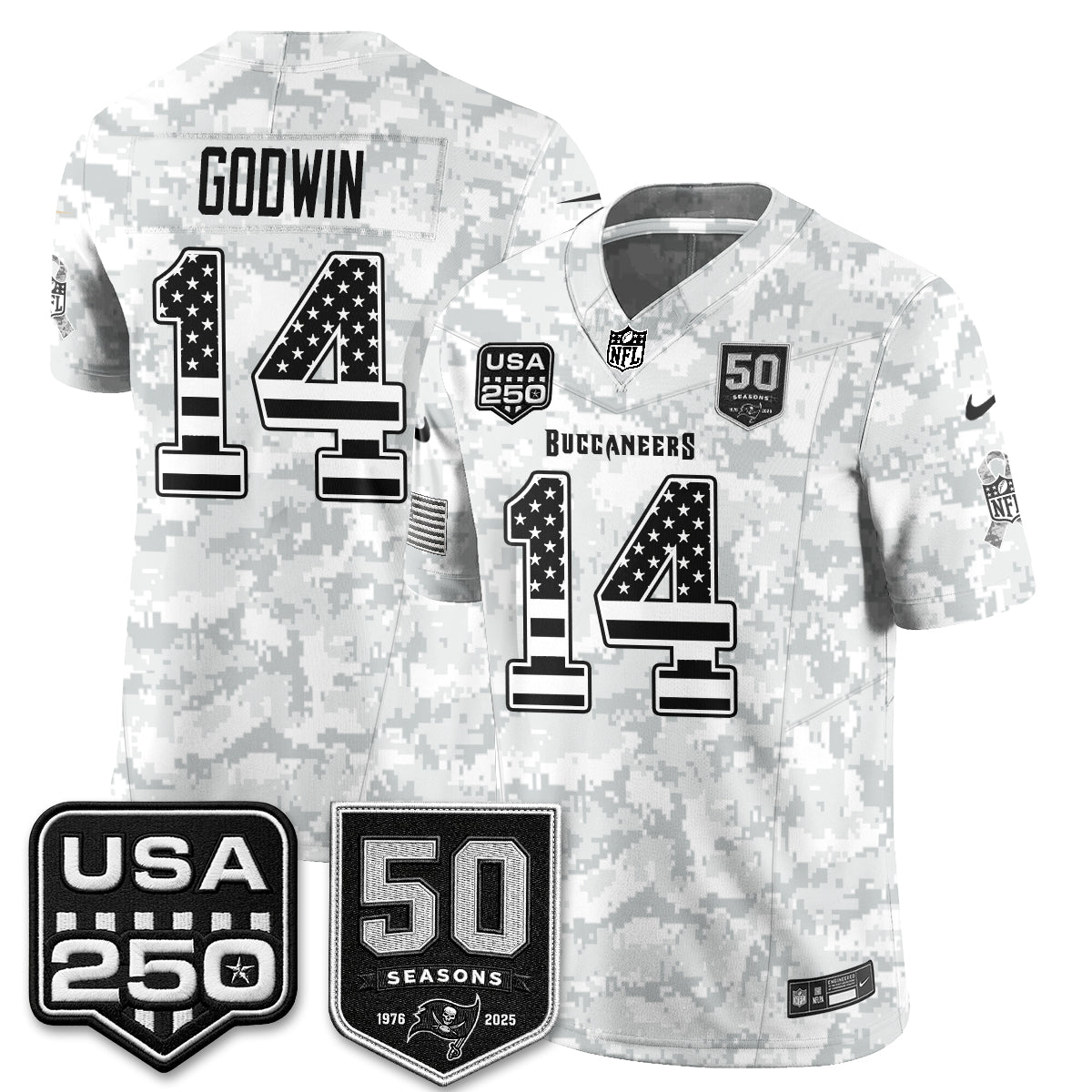 TB 2026 Salute to Service Edition Vapor Jersey - Stitched (Tiktok)
