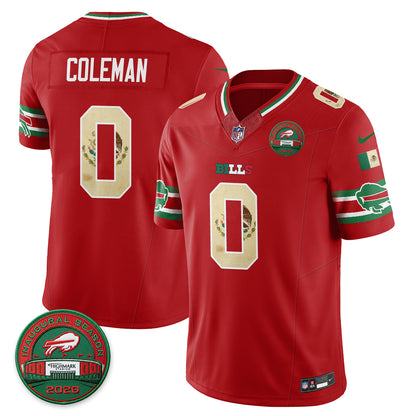 Buffalo Bills Mexico Edition Vapor Jersey - Stitched