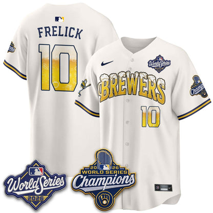 MIL "Pitcher & Pint" 2026 WS Champions Vapor Jersey - Stitched (#32 Tiktok)
