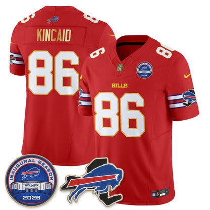 BUF 2026 Royal Gold Trim Edition Vapor Jersey - Stitched
