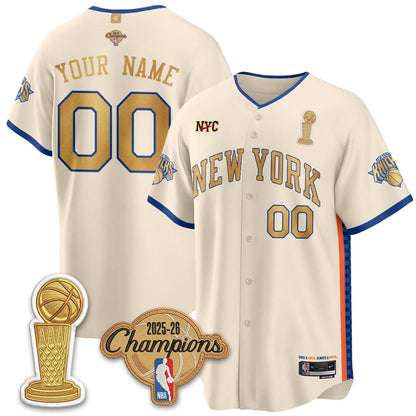 NYK Champions Night Baseball Custom Vapor Jersey - Stitched