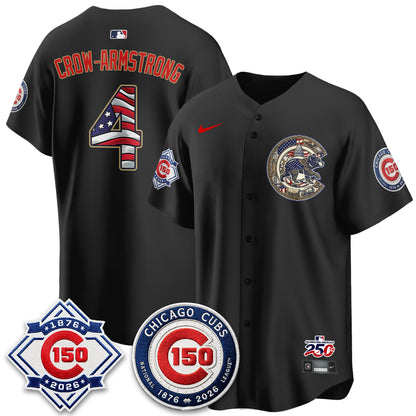 Chicago Cubs 2026 Independence Day USA Vapor Limited Jersey - Stitched