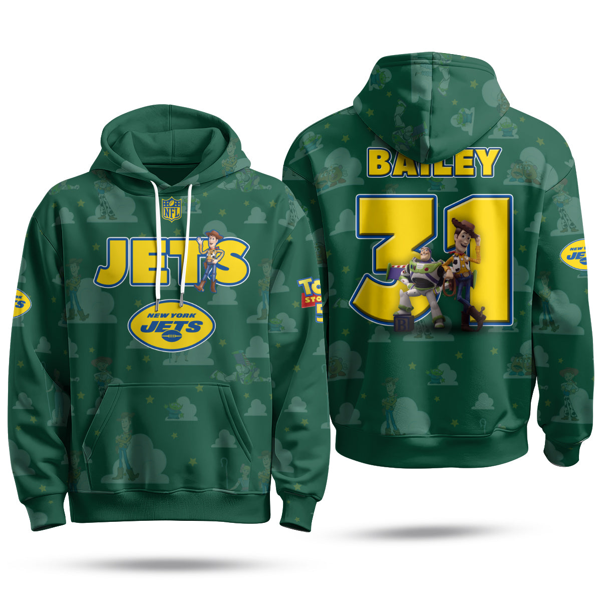 NYJ x Infinity & Beyond Hero Edition Pullover Hoodie - Printed