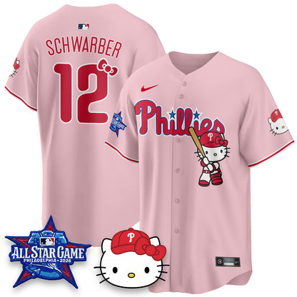 Philadelphia Phillies x Meow Kitty Vapor Limited Jersey V2- Stitched