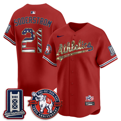 OAK  2026 Independence Day USA Vapor Jersey - Stitched