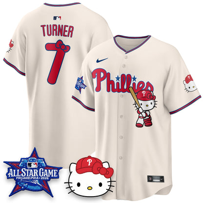 Philadelphia Phillies x Meow Kitty Vapor Limited Jersey V2- Stitched