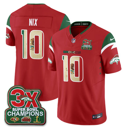 DEN 3X Champs Mexico Edition Vapor Jersey - Stitched