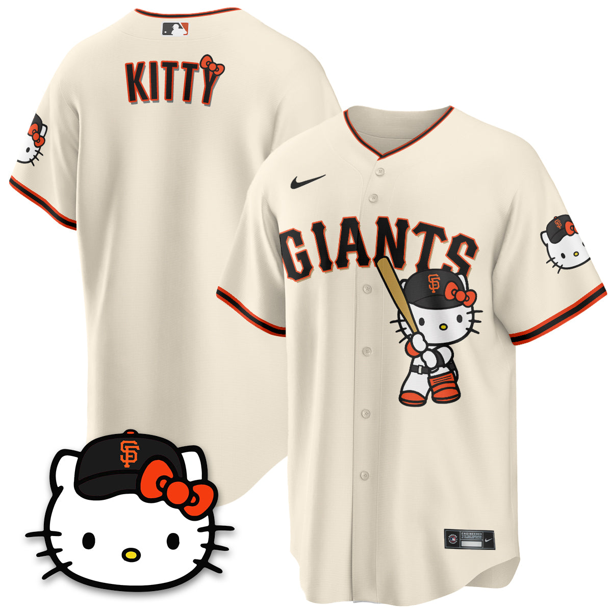 San Francisco Giants x Meow KT Vapor Jersey - Stitched