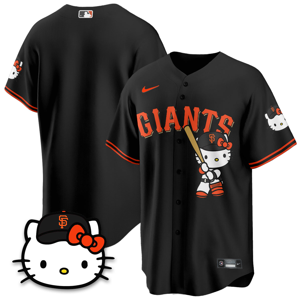 San Francisco Giants x Meow KT Vapor Jersey - Stitched