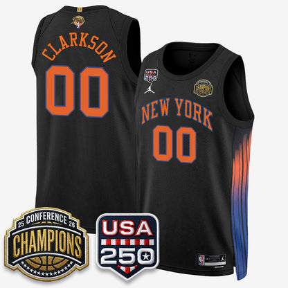 New York Knicks 2026 NBA Eastern Conference Champions City Edition Jersey V2- Stitched