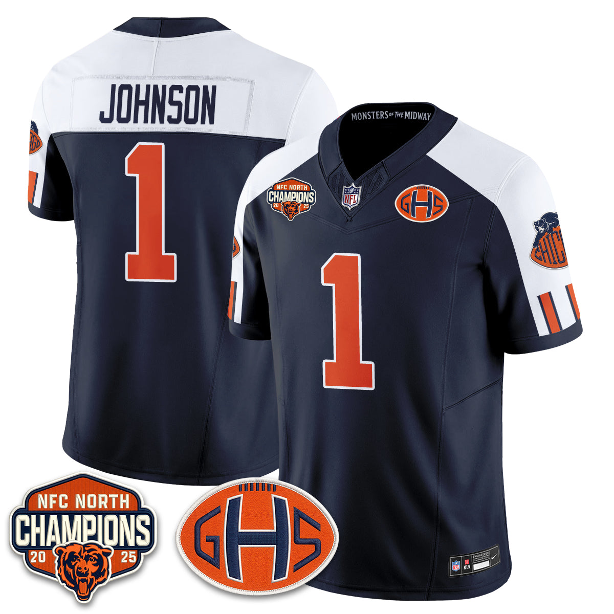 CHI 2026 Rivalries Split Edition Vapor Jersey - Stitched