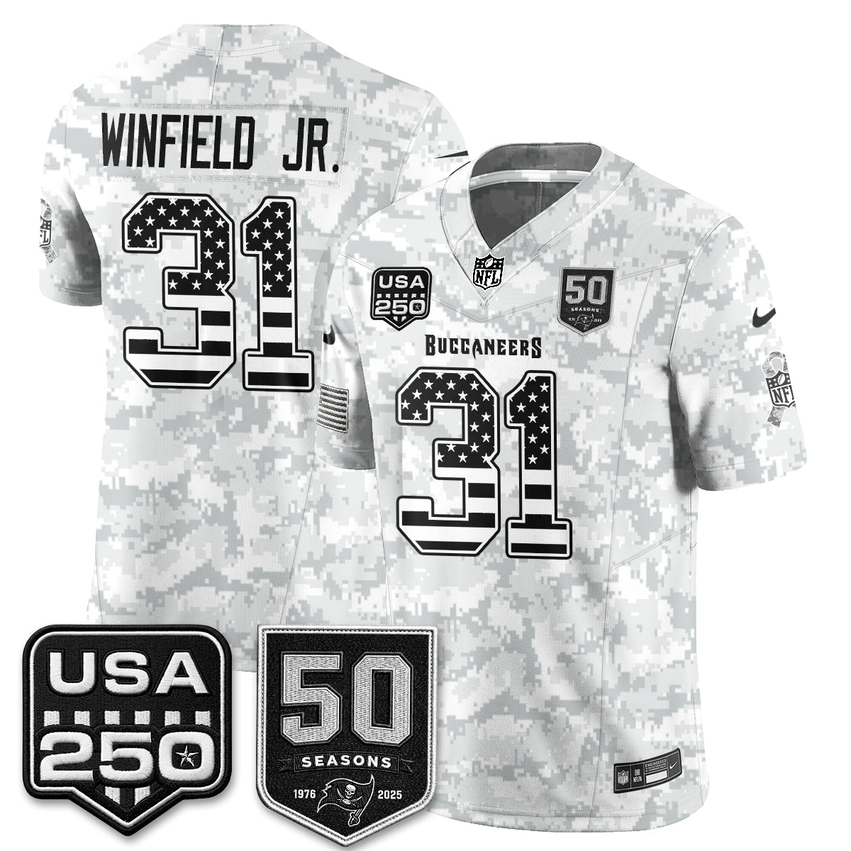 TB 2026 Salute to Service Edition Vapor Jersey - Stitched (Tiktok)