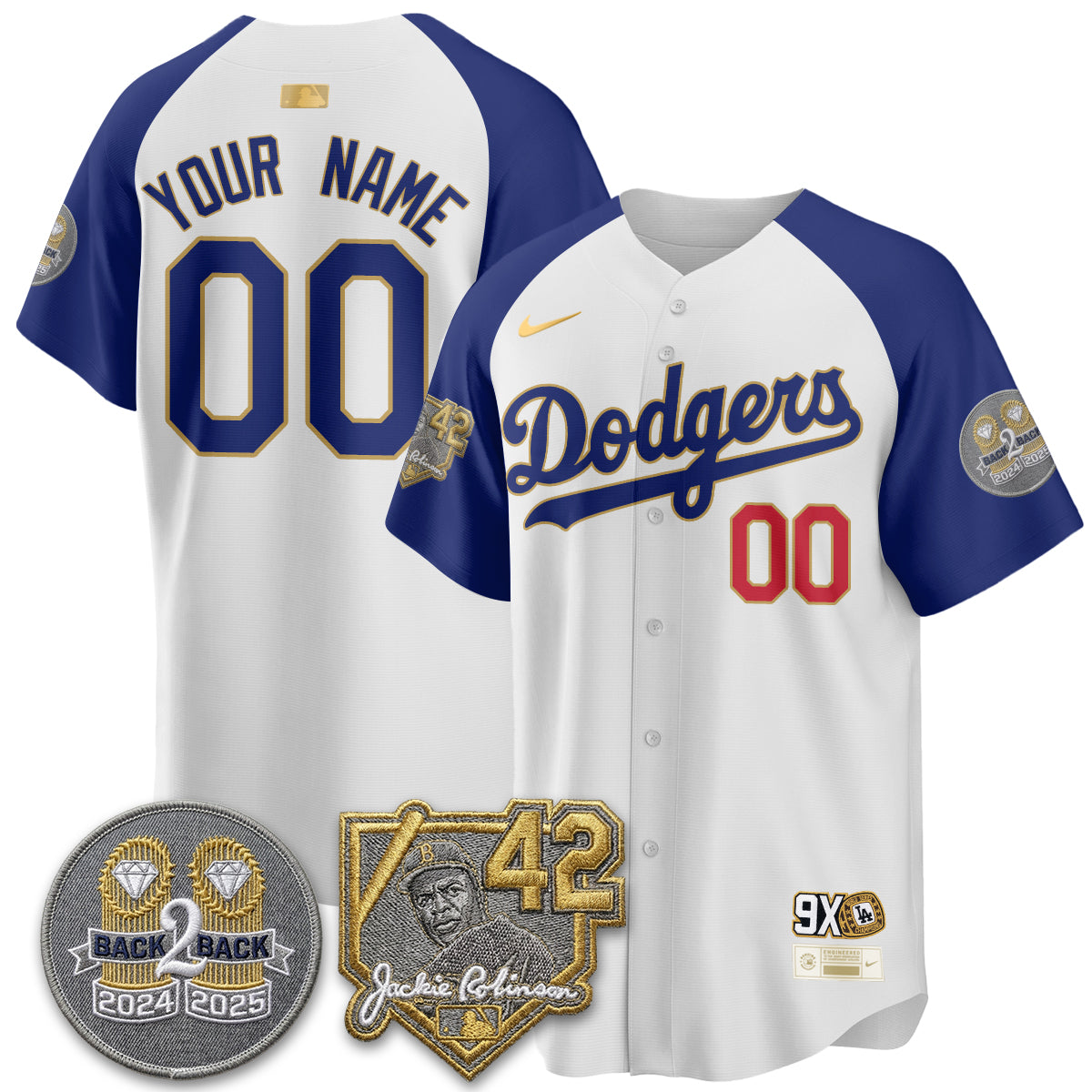 LAD -  2026 Jackie Robinson Day Vapor Custom Limited Jersey - All Stitched