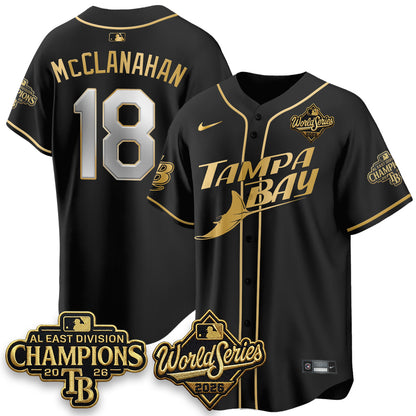 TB 2026 AL Champions Black Gold Edition Vapor Jersey - Stitched (V3)