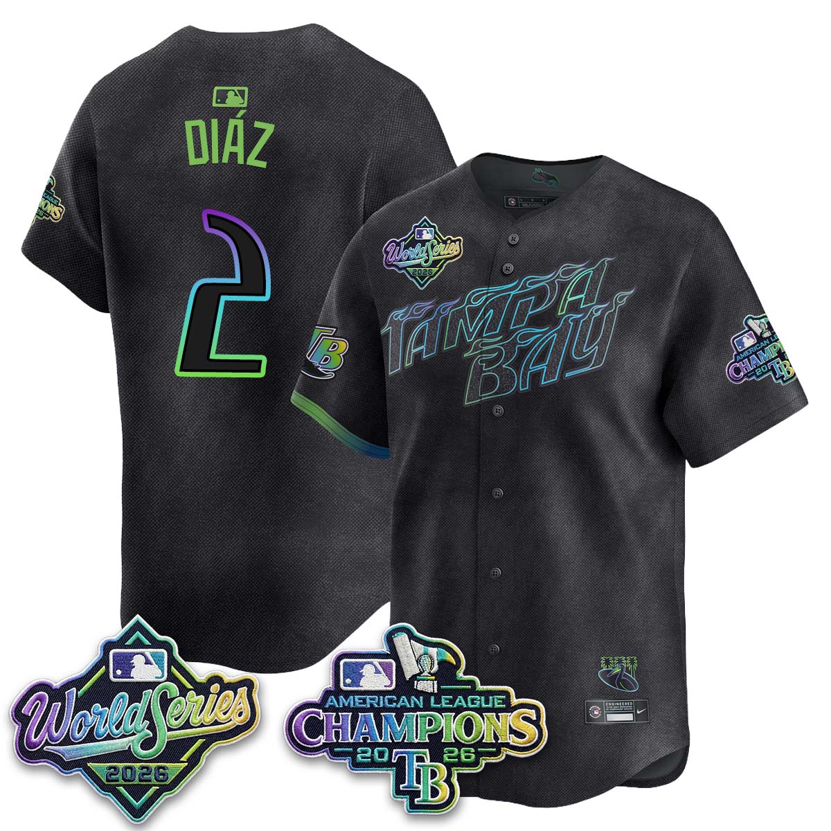 TB WS26 & AL Champions Throwback Jersey - Stitched