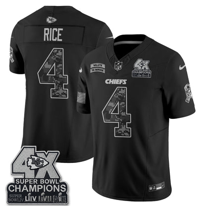 Kansas City Chiefs 2026 Salute to Service Vapor Jersey V2- Stitched
