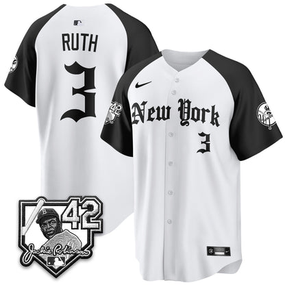 NYY 2026 Jackie Robinson Day Gothic Vapor Limited Jersey - All Stitched