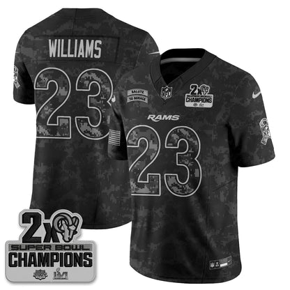LAR 2026 Salute To Service Vapor Jersey V2- Stitched