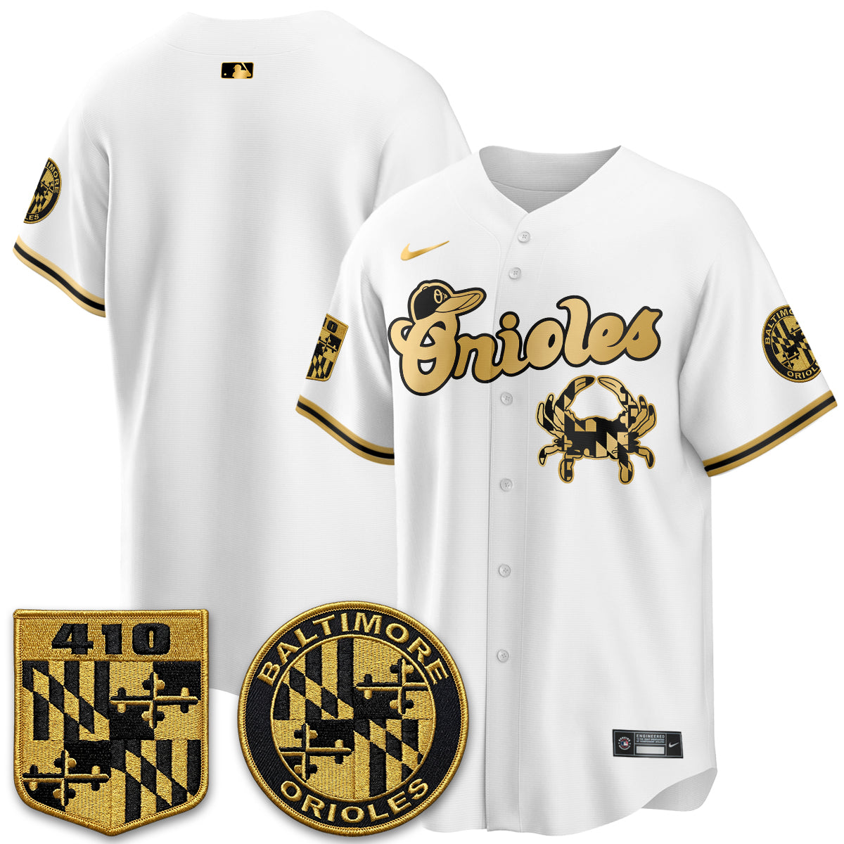 Baltimore Orioles Maryland Flag Vapor Limited Jersey - Stitched