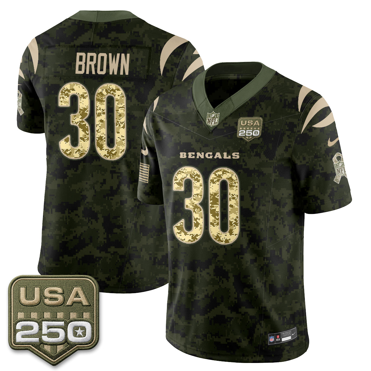 CIN 2026 Salute to Service Vapor Jersey - Stitched